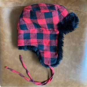 J.Crew Buffalo Check Trapper Hat